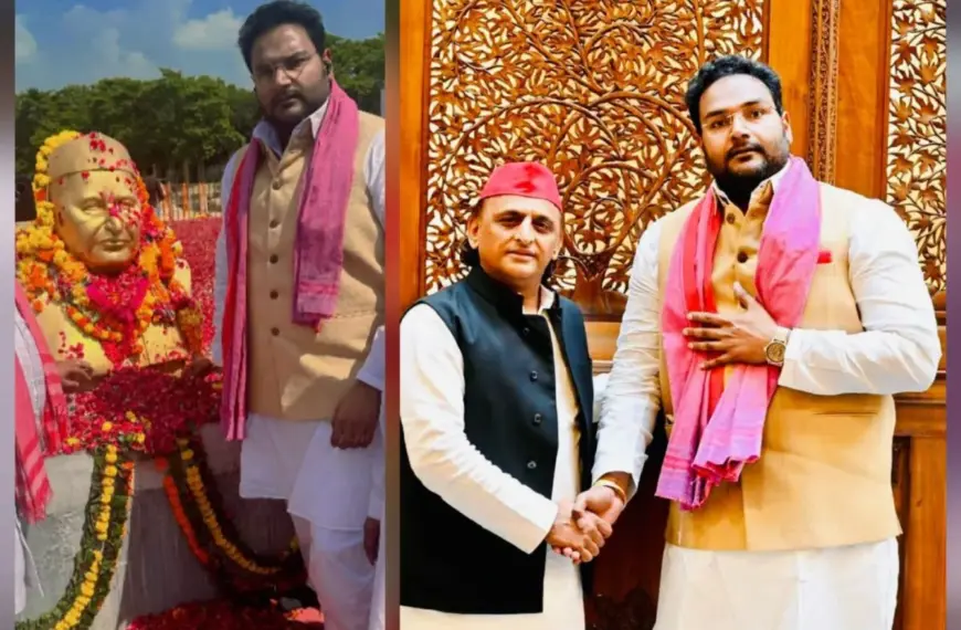 सैफई पहुंच राजकुमार पांडेय ने दी नेताजी को…